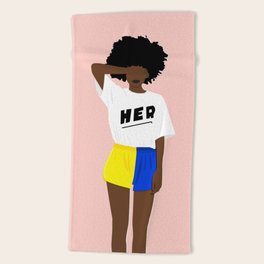 afro beach towels society6
