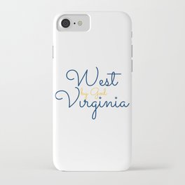 West By God Virginia Gifts iPhone Case | Morgantown, State, Graphicdesign, Gift, Westbygodvirginia, Wv, Countryroads, Home, Pride, Appalachia 