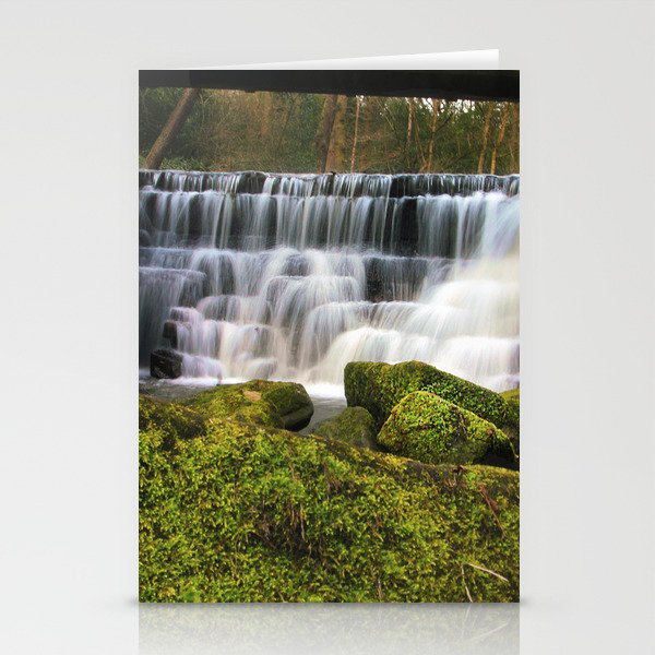 English Spring Waterfall Stationery Cards