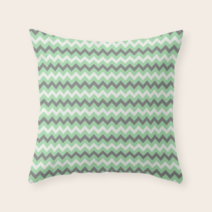 mint green throw pillow