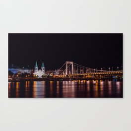 Budapest at night Canvas Print