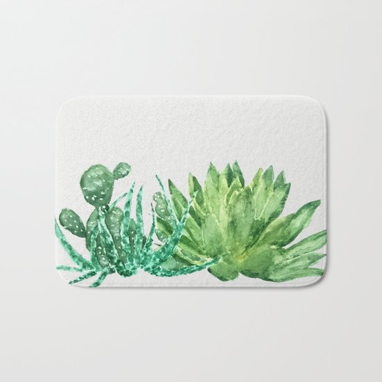succulents Bath Mat
