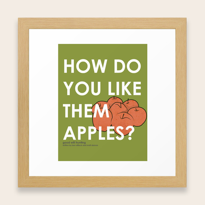 Good Will Hunting Movie Poster Framed Art Print By Kylethiboutot
