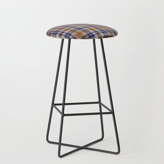 Black and white shop plaid bar stools