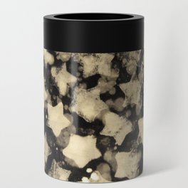 Bleached Distressed Stars on a Black Background Can Cooler