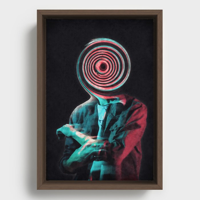 The swirl of everything Framed Canvas