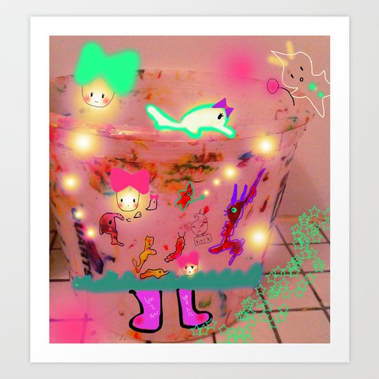 Happy Virus Art Print
