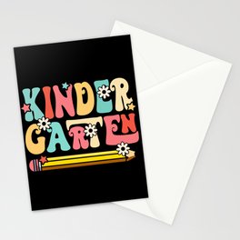 KIndergarten floral pen school design Stationery Card