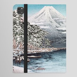 Mount Fuji From Tagonoura, Snow Scene iPad Folio Case