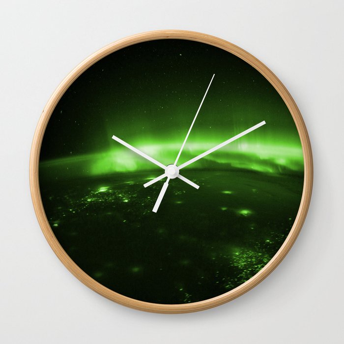 Aurora Borealis Wall Clock