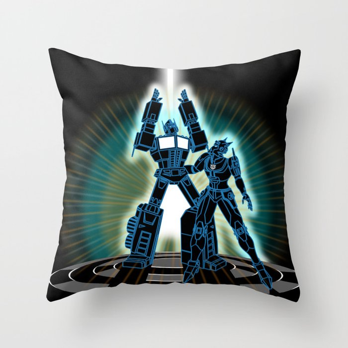 CyberTRON (G1 Optimus Prime Transformers TRON)  Throw Pillow