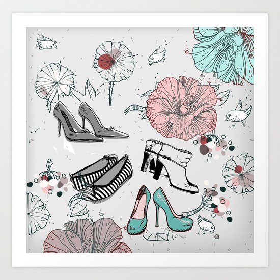 Fashion pattern Art Print