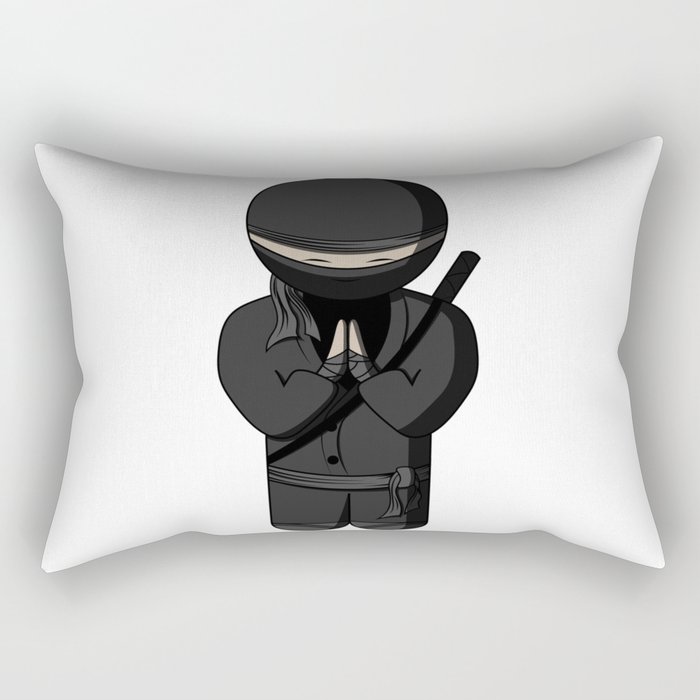 Ninja Bow Rectangular Pillow