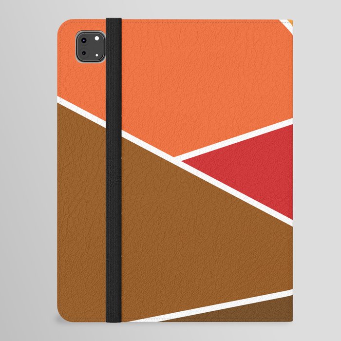 Retro style geometric design iPad Folio Case