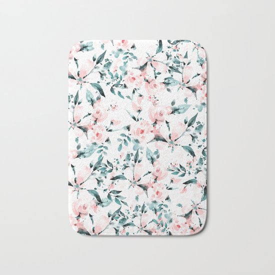 Flowers pattern 1 Bath Mat