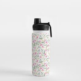 Pink gum blossoms Water Bottle