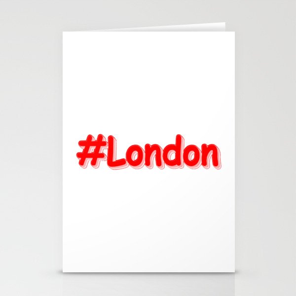 "#London" Cute Design. Buy Now Stationery Cards