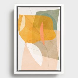 minimal shapes IV Framed Canvas
