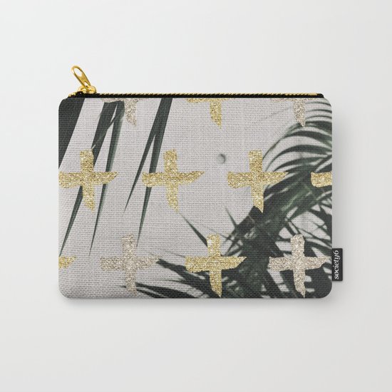 Palms with gold cross Carry-All Pouch
