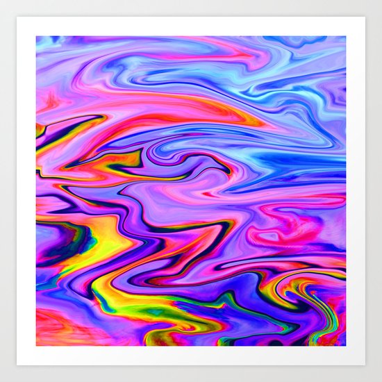 Marbled X Art Print