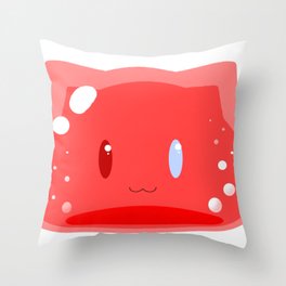 Cute Cat Slime Throw Pillow