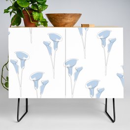 Blue Calla Lily Credenza