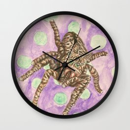 Jumping Spider Tabby Wall Clock