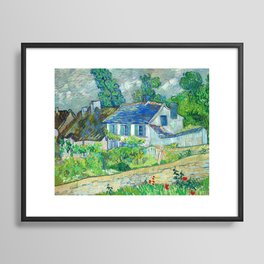 Houses at Auvers, 1890 by Vincent van Gogh Framed Art Print