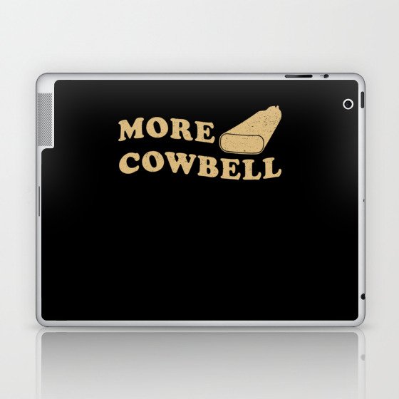 Cowbell Music Musician Gift Laptop & iPad Skin
