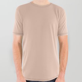 Pale Pastel Pink Solid Color Hue Shade 3 - Patternless All Over Graphic Tee