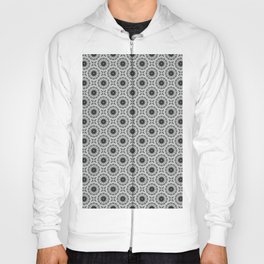 Abstract black and grey floral pattern Hoody