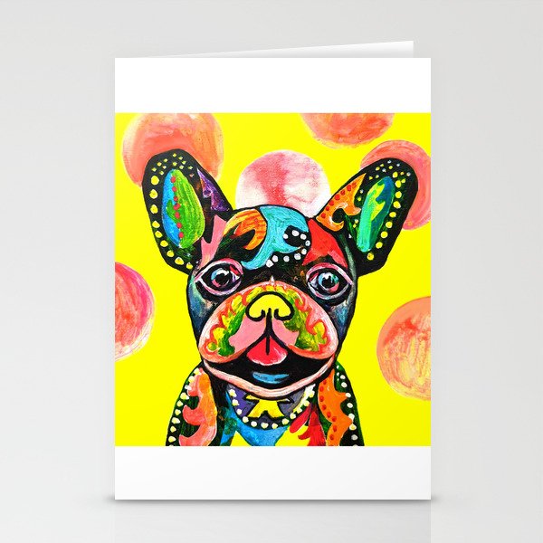 Pop Art French Bulldog Stationery Cards