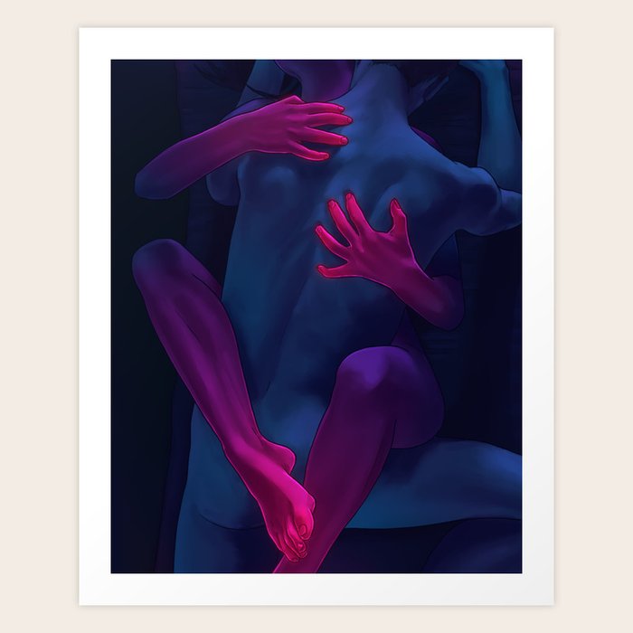 Intimate Connection 14 Art Print by Phazed | Society6