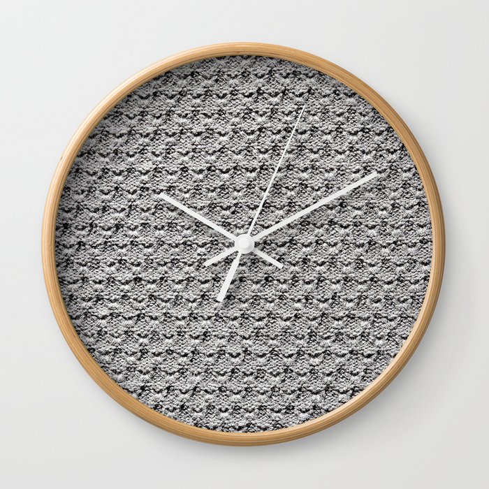 Textile Texture 01 Wall Clock