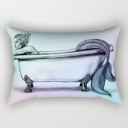Bathtub Mermaid Rectangular Pillow