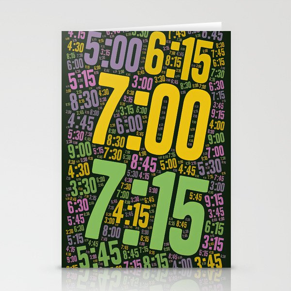 Pace run , number 030 Stationery Cards