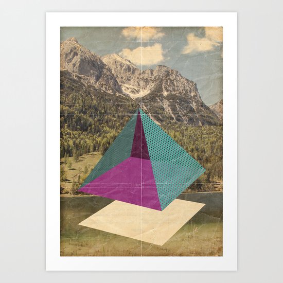 piramidi&nuvole Art Print