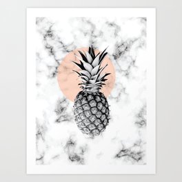Marble Pineapple 053 Art Print