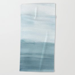 Ocean View / Minimalist Abstract Watercolor Beach Towel