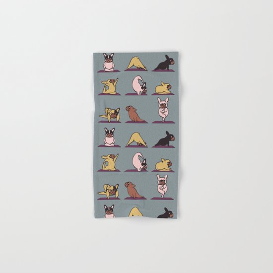 Frenchie Yoga Hand & Bath Towel