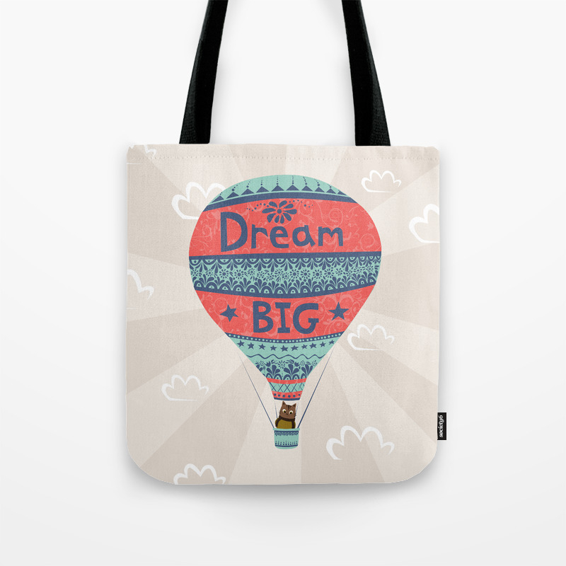 Dream Big Tote Bag By Badenglishcat Society6