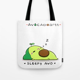 Sleepy Avo Tote Bag