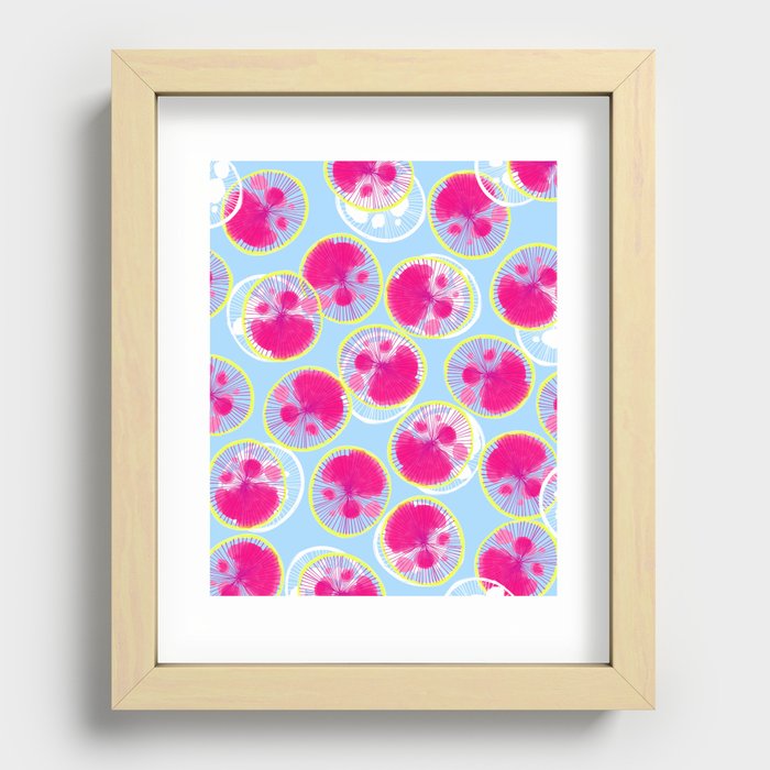 Watercolor Onion Stamps Recessed Framed Print
