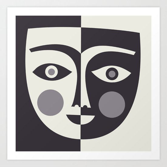 Mask 2 Art Print