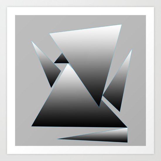 Triangle family Art Print