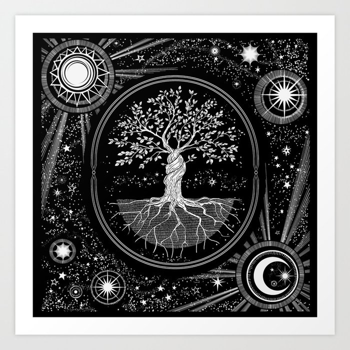 Celestial Tree of Life Art Print