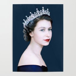 QUEEN ELIZABETH II - Portrait of Young Elizabeth Poster