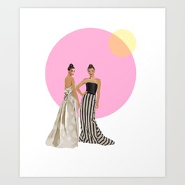 Polka Dot and Stripes Art Print
