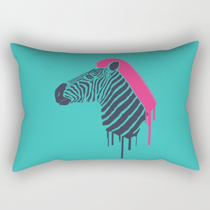 Zebra's Not Dead II Rectangular Pillow