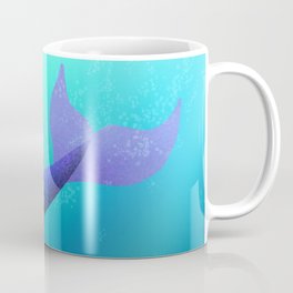 Underwater Swimming Mermaid Fins Rainbow Coffee Mug